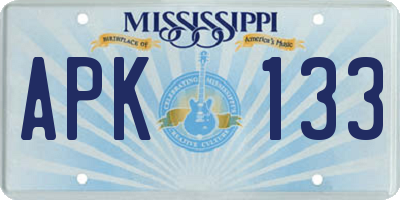 MS license plate APK133