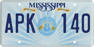 MS license plate APK140