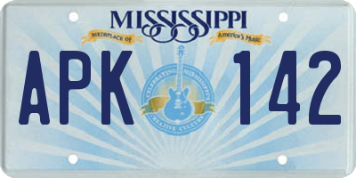 MS license plate APK142