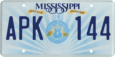 MS license plate APK144