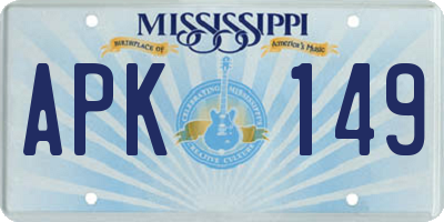 MS license plate APK149