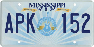 MS license plate APK152