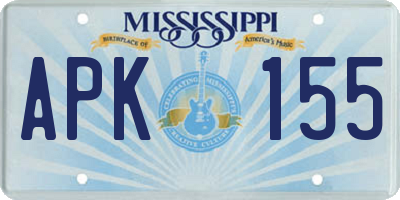 MS license plate APK155