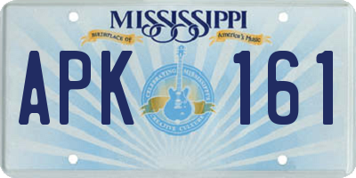 MS license plate APK161