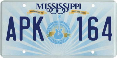 MS license plate APK164