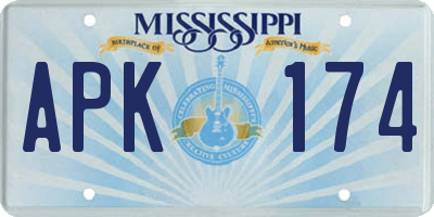 MS license plate APK174