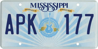 MS license plate APK177