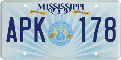 MS license plate APK178