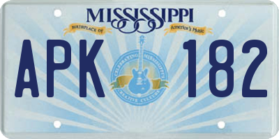 MS license plate APK182