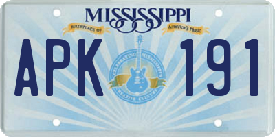 MS license plate APK191