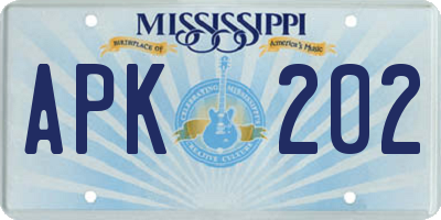 MS license plate APK202