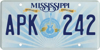MS license plate APK242