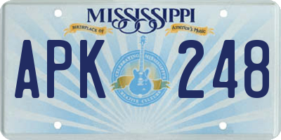 MS license plate APK248