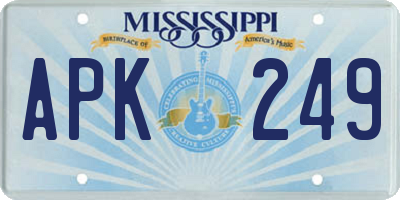MS license plate APK249