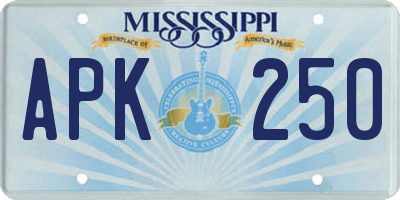MS license plate APK250