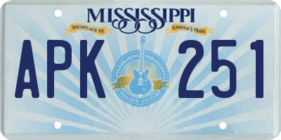 MS license plate APK251