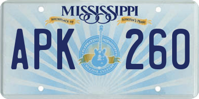 MS license plate APK260