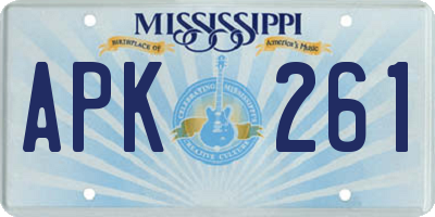 MS license plate APK261