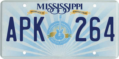 MS license plate APK264