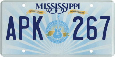 MS license plate APK267