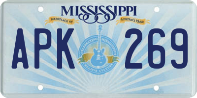 MS license plate APK269
