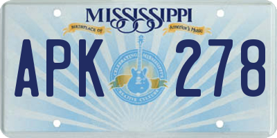 MS license plate APK278