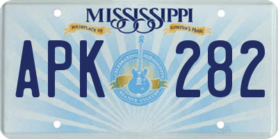 MS license plate APK282