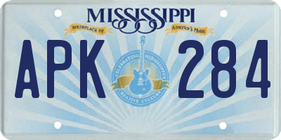 MS license plate APK284
