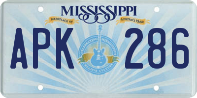MS license plate APK286