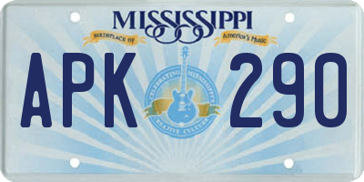 MS license plate APK290