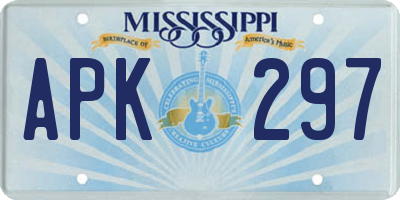 MS license plate APK297