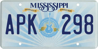 MS license plate APK298