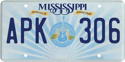 MS license plate APK306