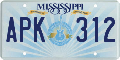 MS license plate APK312