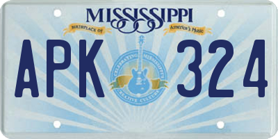 MS license plate APK324