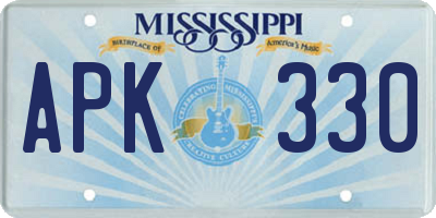 MS license plate APK330