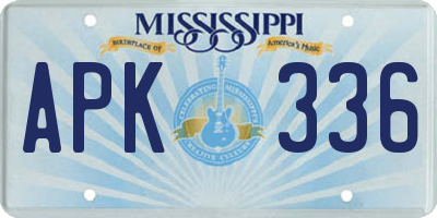 MS license plate APK336