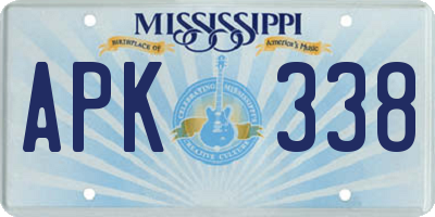 MS license plate APK338