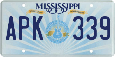 MS license plate APK339