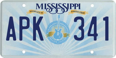 MS license plate APK341