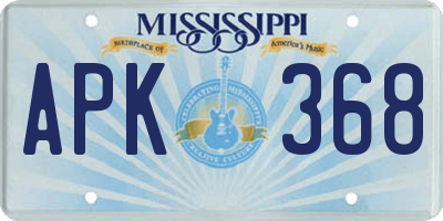MS license plate APK368