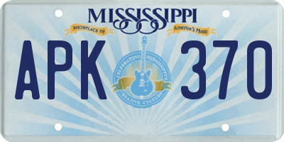 MS license plate APK370