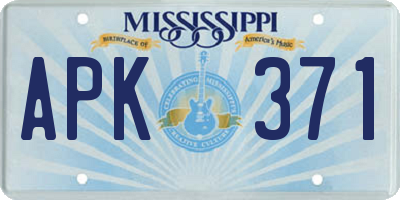 MS license plate APK371