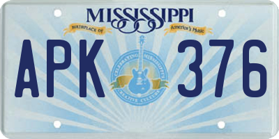 MS license plate APK376