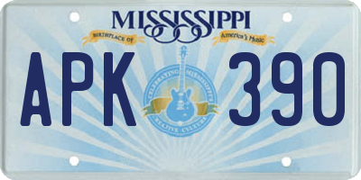 MS license plate APK390