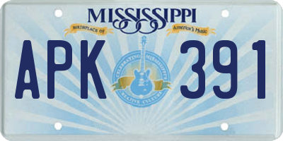 MS license plate APK391