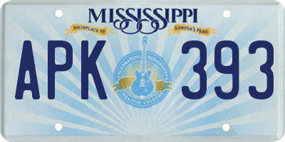 MS license plate APK393