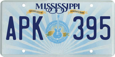 MS license plate APK395