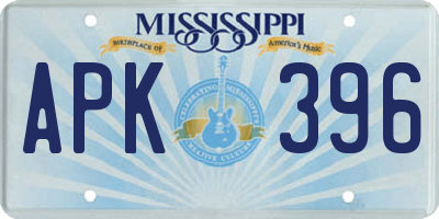 MS license plate APK396