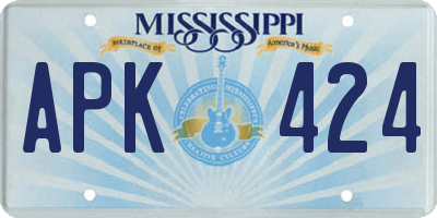 MS license plate APK424